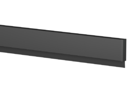 ARTITEQ INFO RAIL ZWART STRUCTUUR 25 CM INCL. MONTAGESET