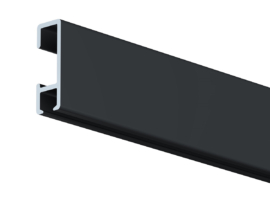 ARTITEQ CLICK RAIL ZWART STRUCTUUR 300 CM INCL. MONTAGESET