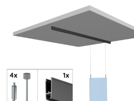 ARTITEQ All-In-One XPO Rail Zwart Staaldraad & Haak