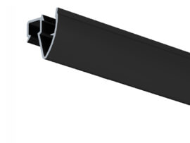 Artiteq Up Rail Zwart Structuur 200 cm incl. montageset