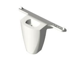 Artiteq Scheidingswandhaak Systemflex / Interselect Wit