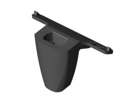 Artiteq Scheidingswandhaak Systemflex / Interselect Zwart