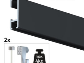 artiteq all in one pakket click rail in zwart